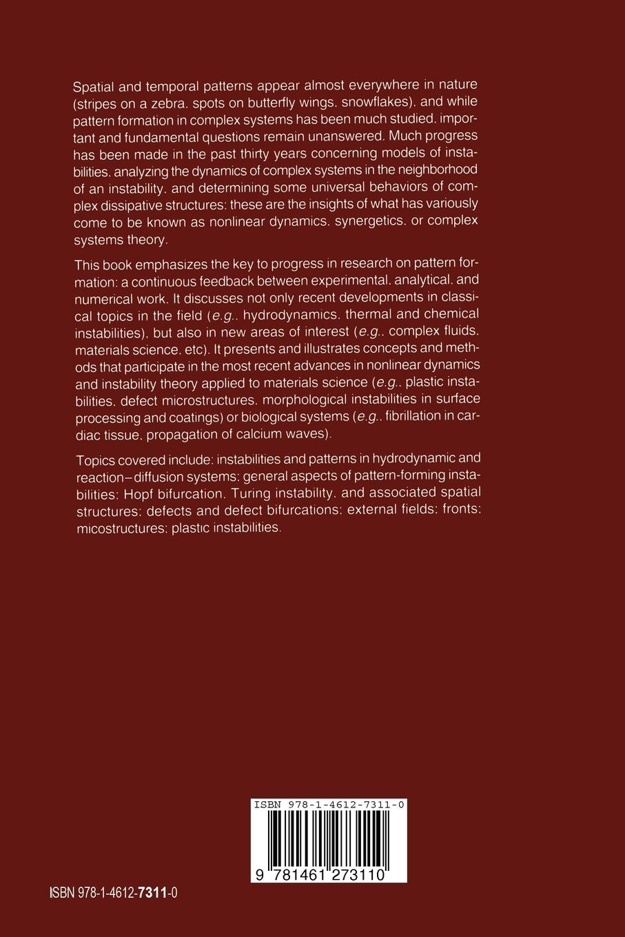 Rückseitencover Spatio-Temporal Pattern Formation