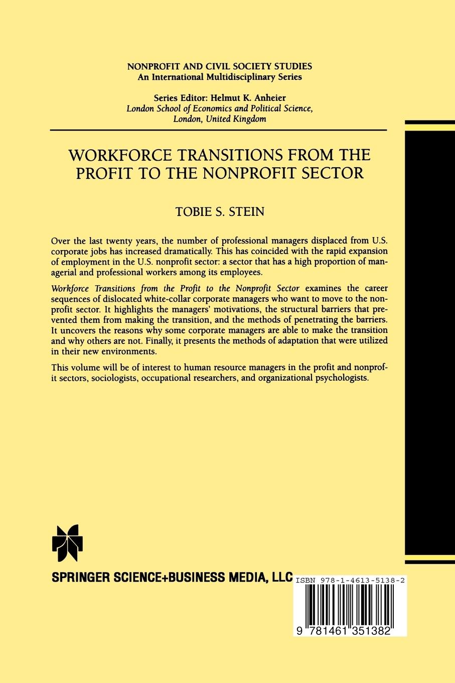Rückseitencover Workforce Transitions from the Profit to the Nonprofit Sector