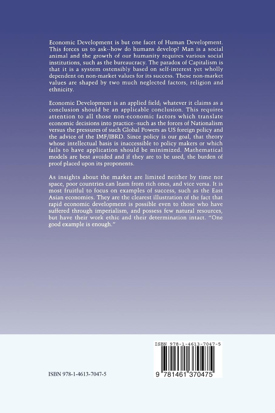 Rückseitencover Economic Policy for Growth