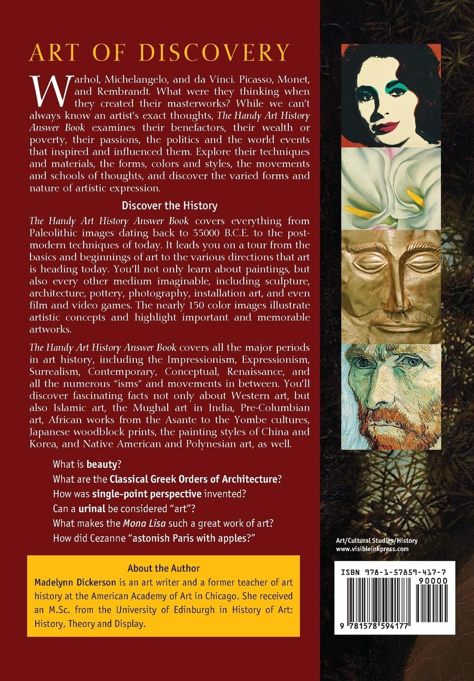 Rückseitencover The Handy Art History Answer Book