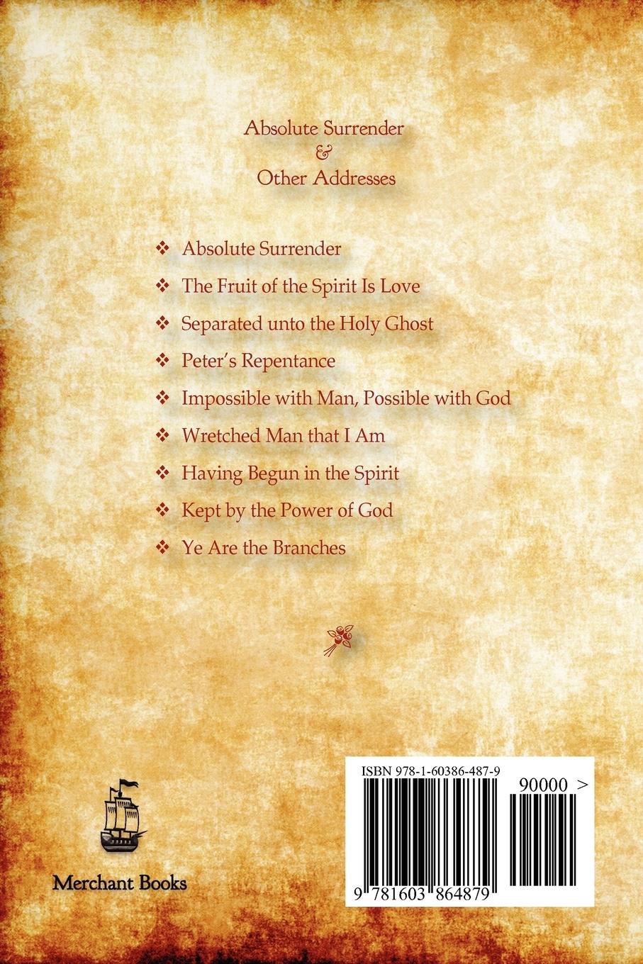 Rückseitencover Absolute Surrender