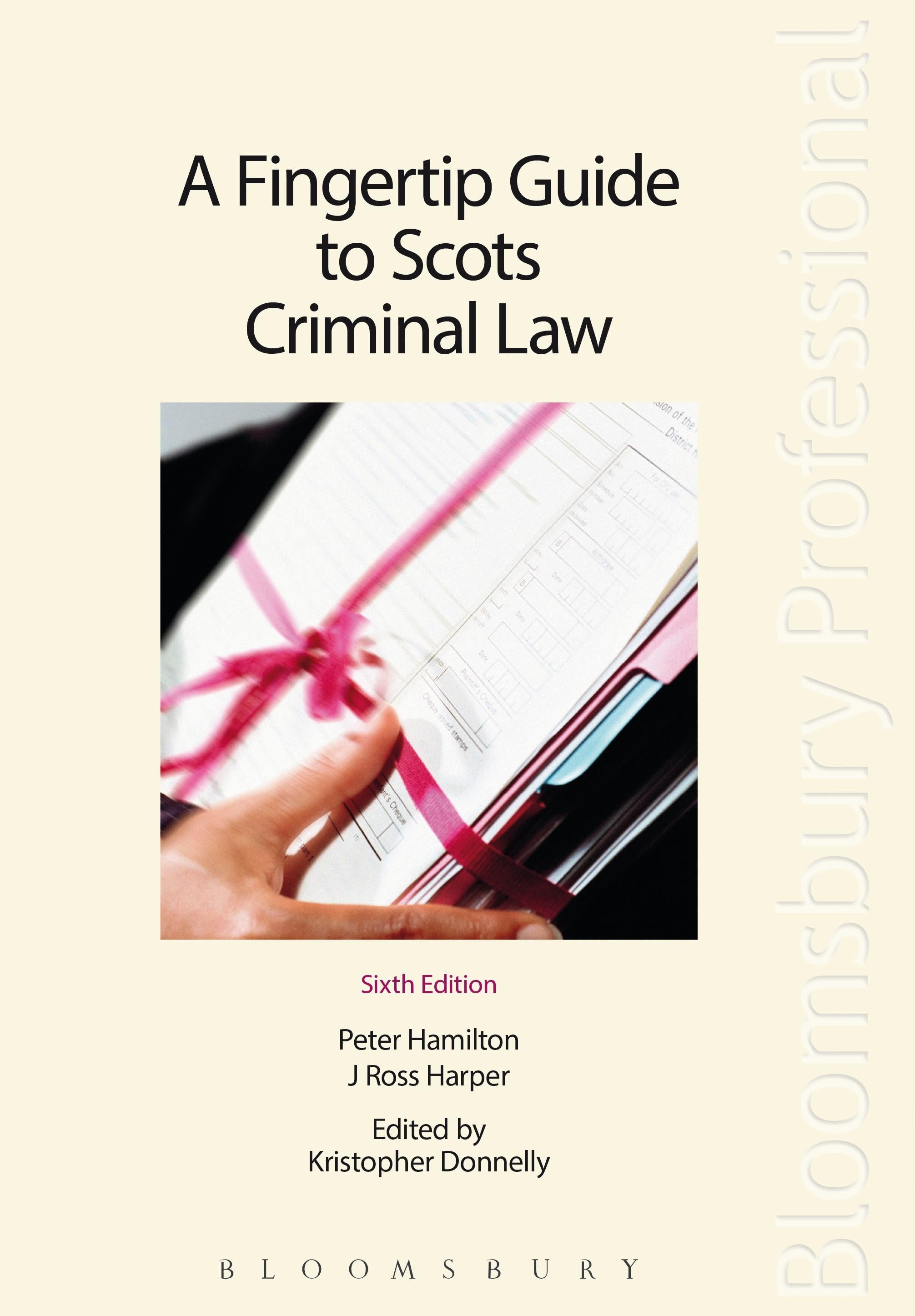 Vorderes Coverbild A Fingertip Guide to Scots Criminal Law