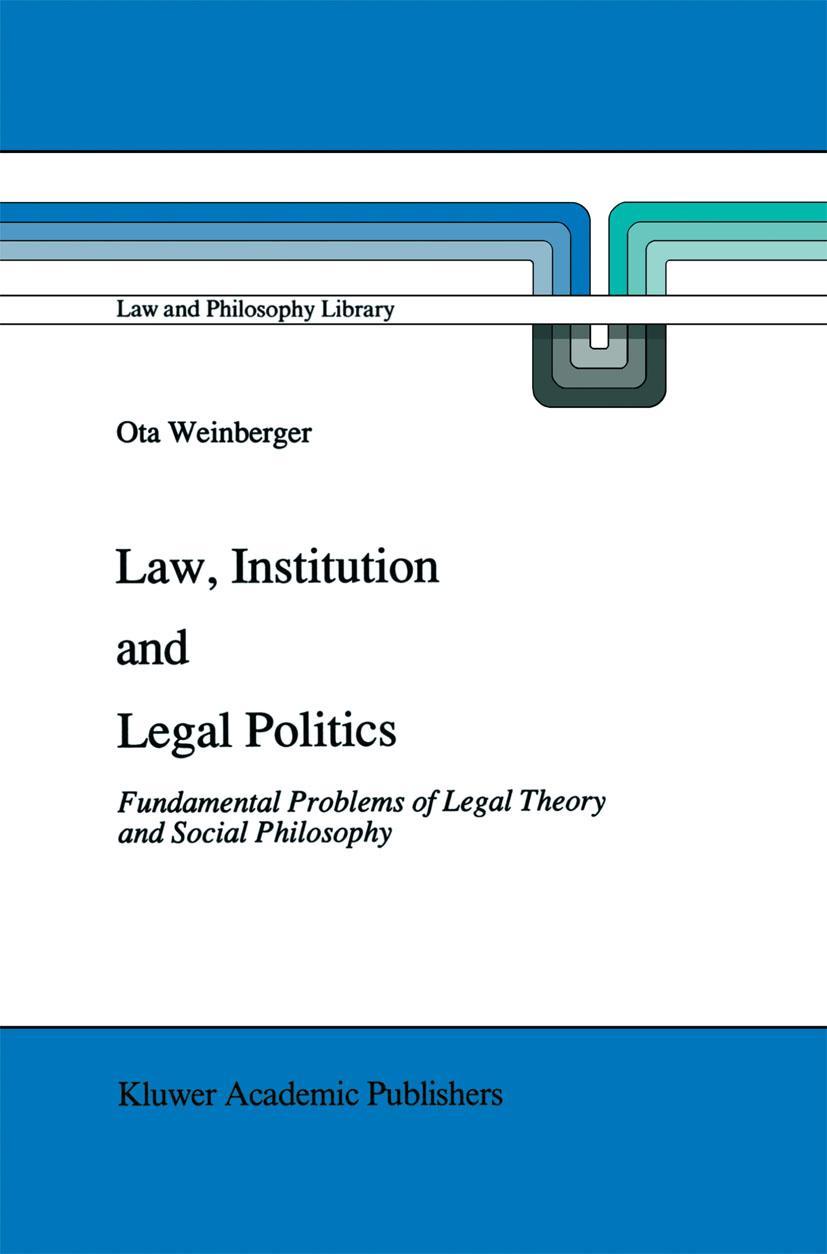 Vorderes Coverbild Law, Institution and Legal Politics