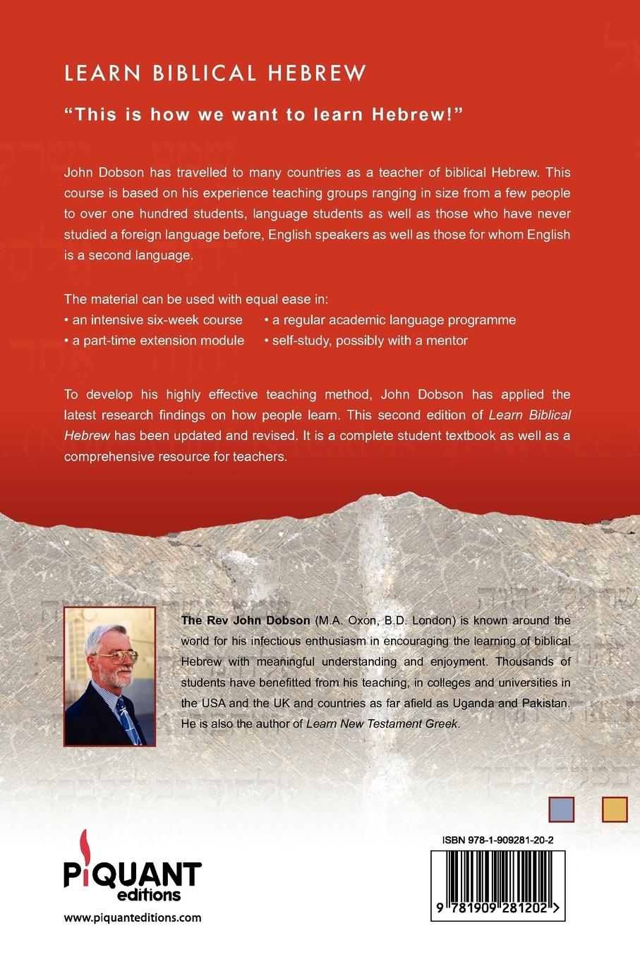Rückseitencover Learn Biblical Hebrew