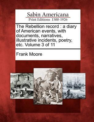 Vorderes Coverbild The Rebellion record: a diary of American events, with documents, narratives, illustrative incidents, poetry, etc. Volume 3 of 11