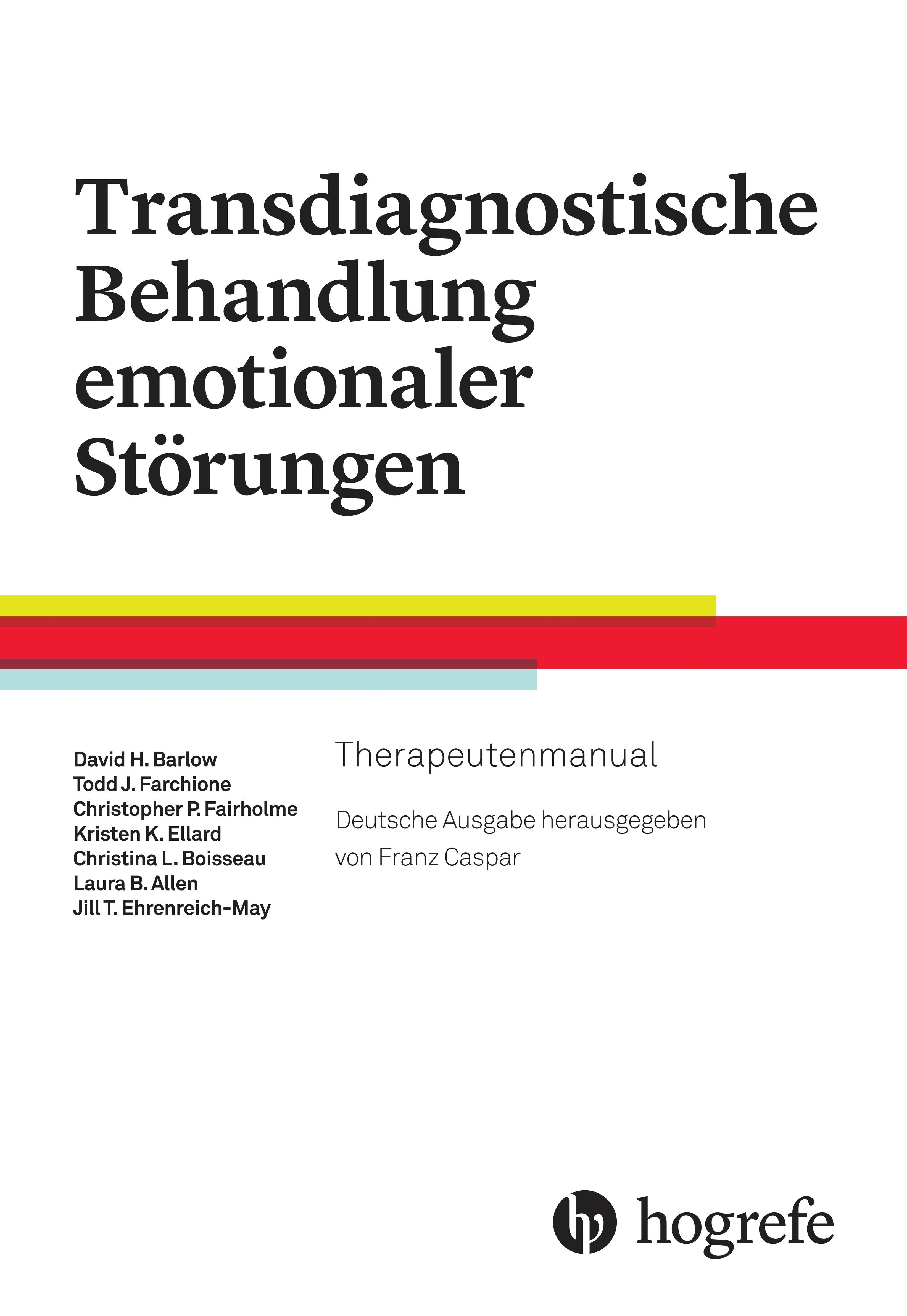 Vorderes Coverbild Transdiagnostische Behandlung emotionaler Störungen