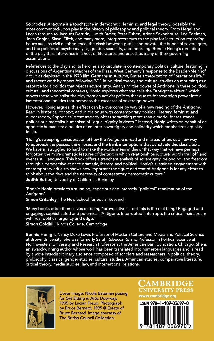 Rückseitencover Antigone, Interrupted