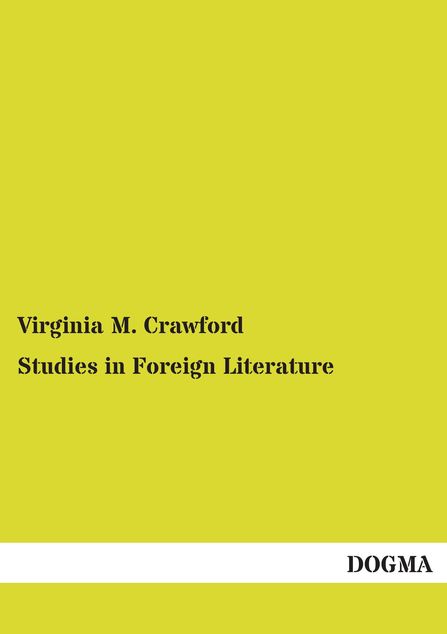 Vorderes Coverbild Studies in Foreign Literature