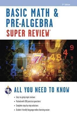 Vorderes Coverbild Basic Math & Pre-Algebra Super Review
