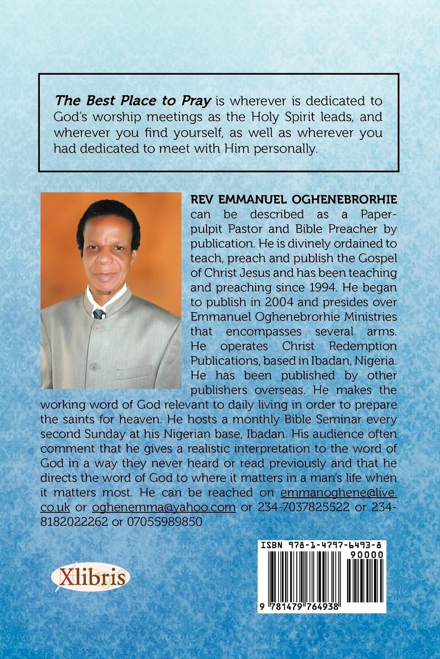 Rückseitencover The Best Place to Pray