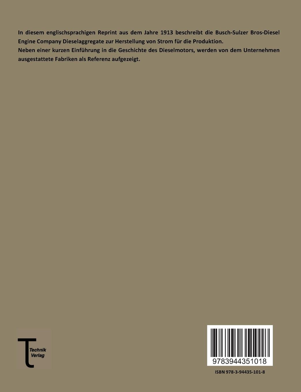 Rückseitencover The Diesel Engine