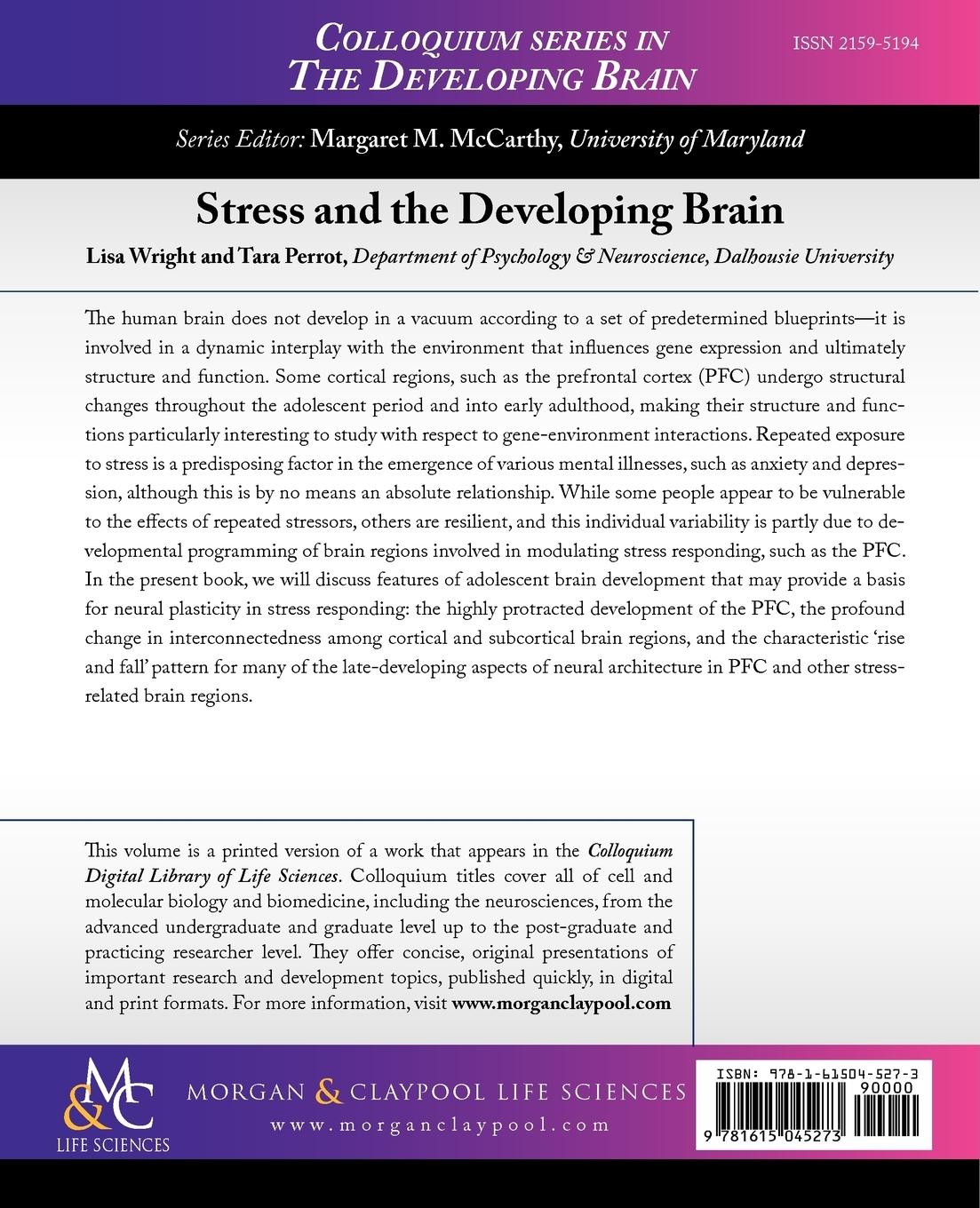 Rückseitencover Stress and the Developing Brain