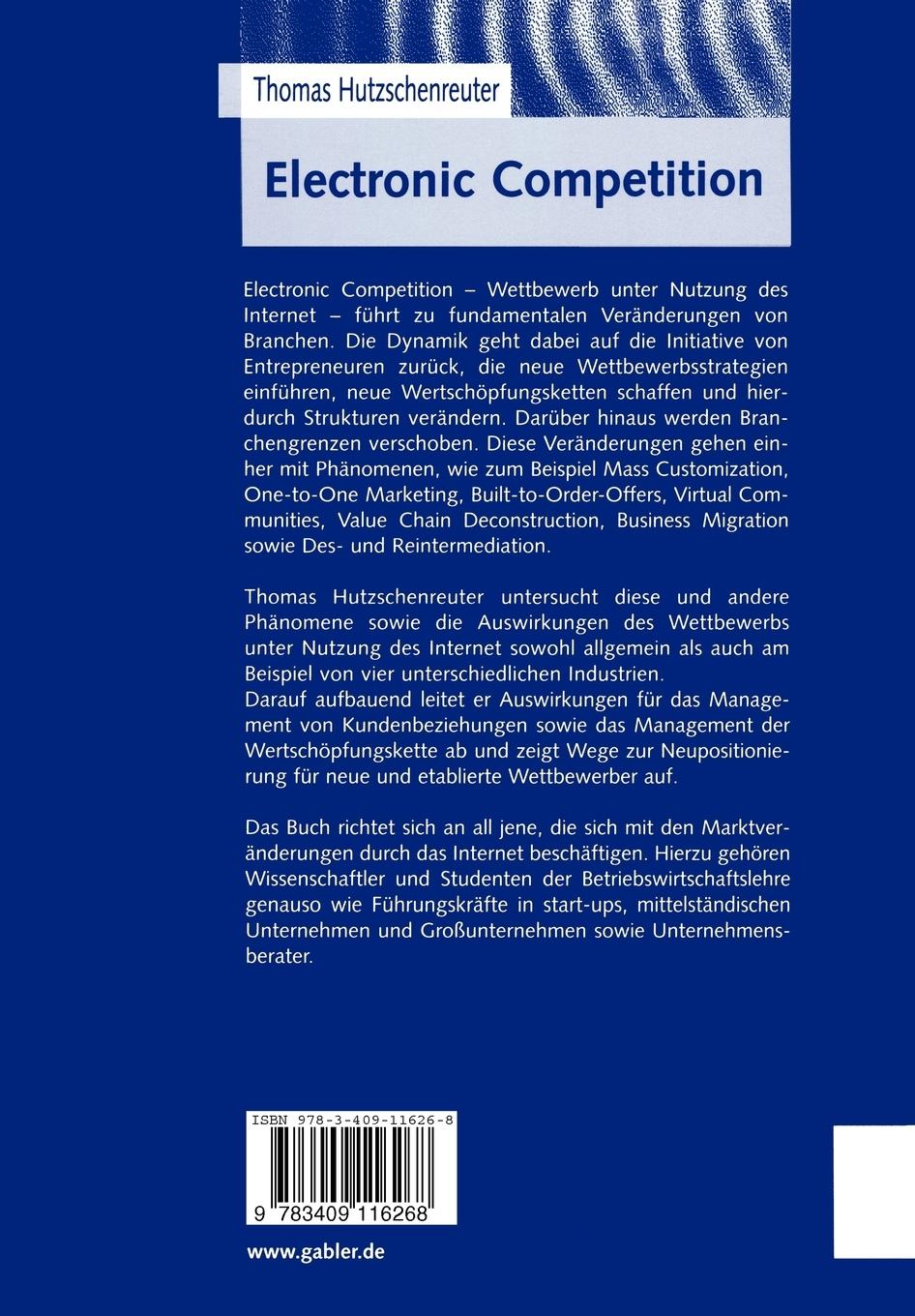 Rückseitencover Electronic Competition