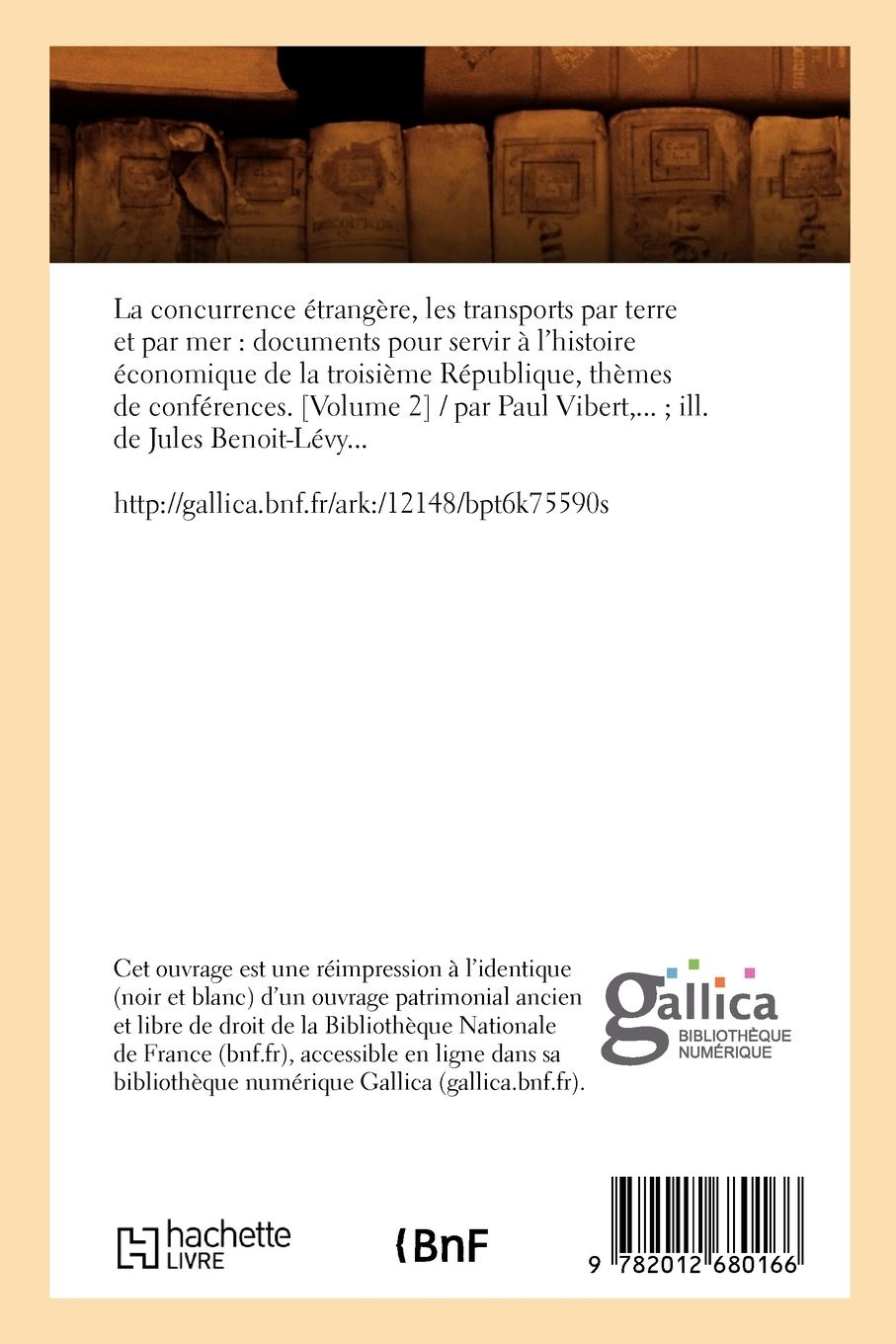 Rückseitencover La Concurrence Étrangère, Les Transports (Éd.1896-1897)