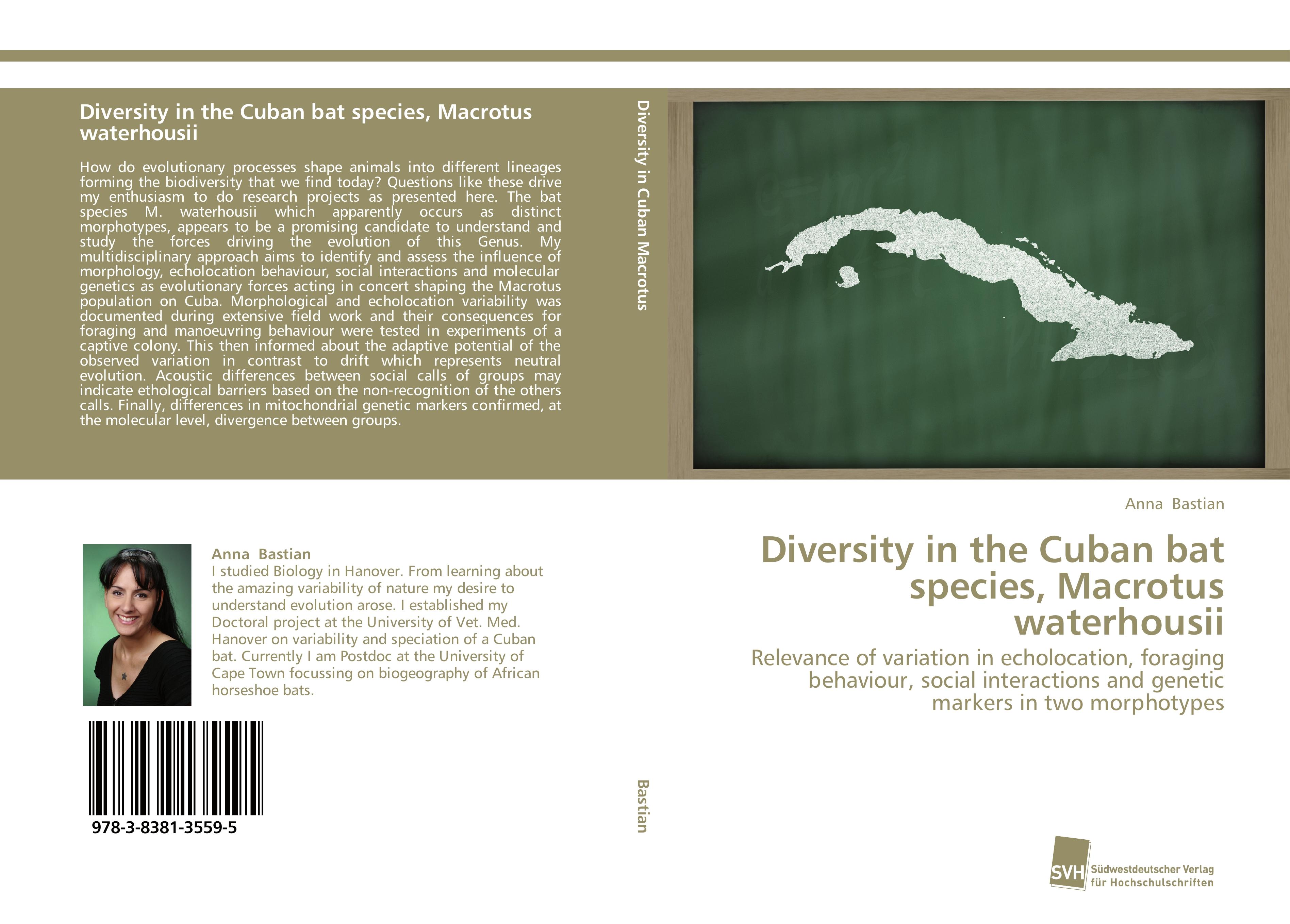 Vorderes Coverbild Diversity in the Cuban bat species, Macrotus waterhousii
