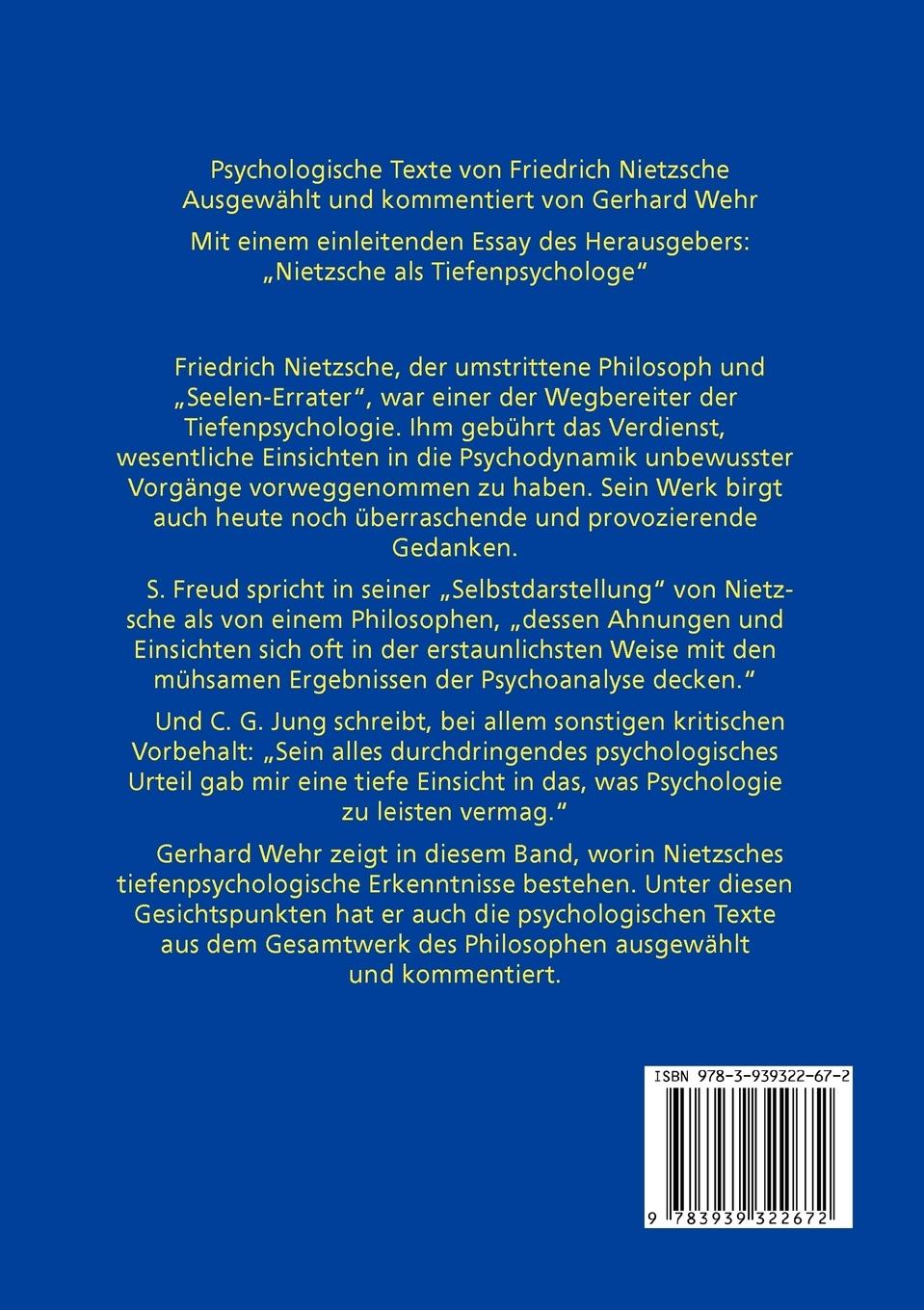 Rückseitencover Friedrich Nietzsche