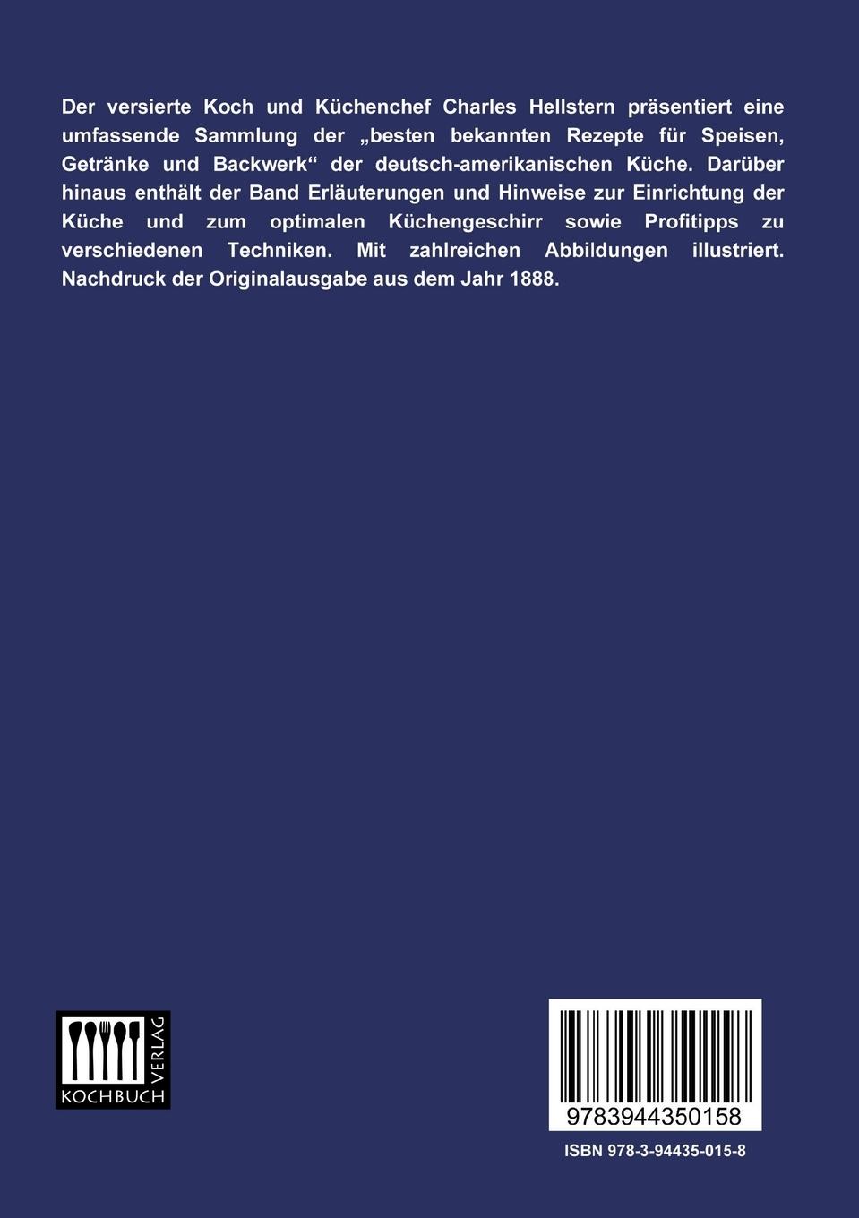 Rückseitencover Deutsch-Amerikanisches Illustriertes Kochbuch