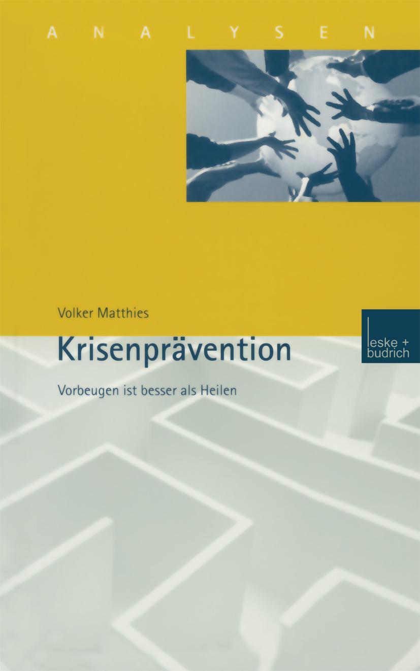 Vorderes Coverbild Krisenprävention