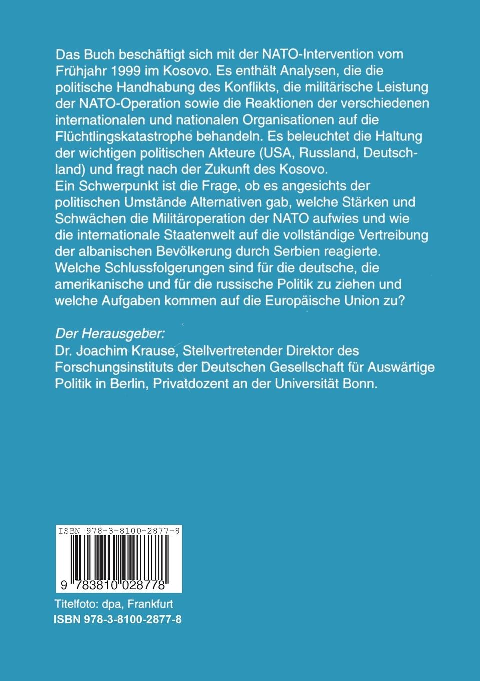 Rückseitencover Kosovo