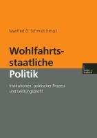 Vorderes Coverbild Wohlfahrtsstaatliche Politik