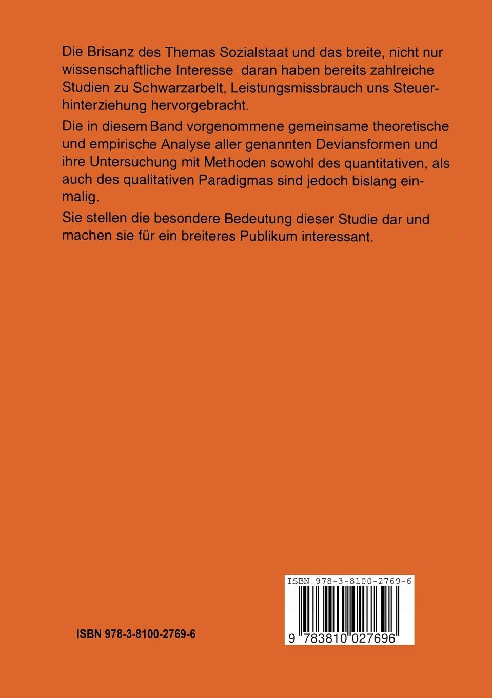 Rückseitencover Tatort Sozialstaat