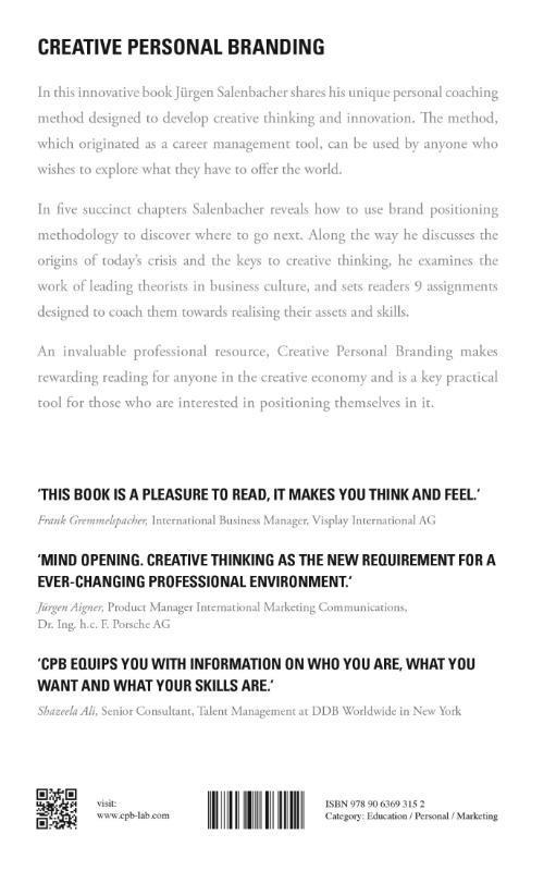 Rückseitencover Creative Personal Branding