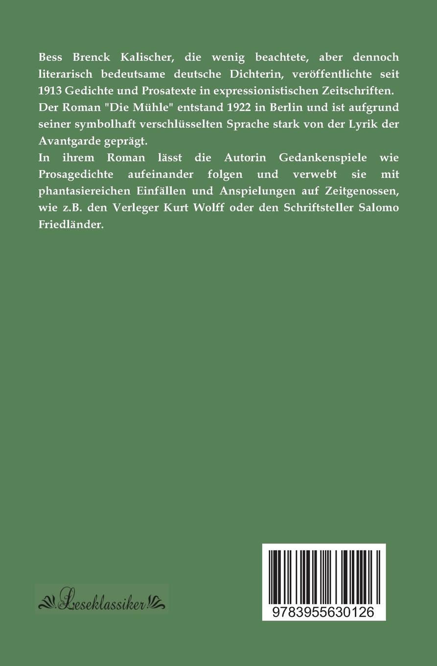 Rückseitencover Die Mühle