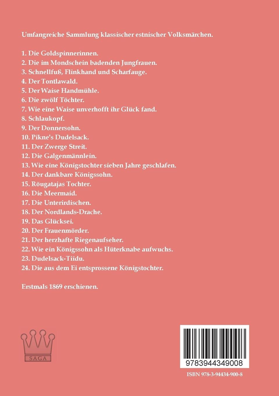 Rückseitencover Märchen aus Estland