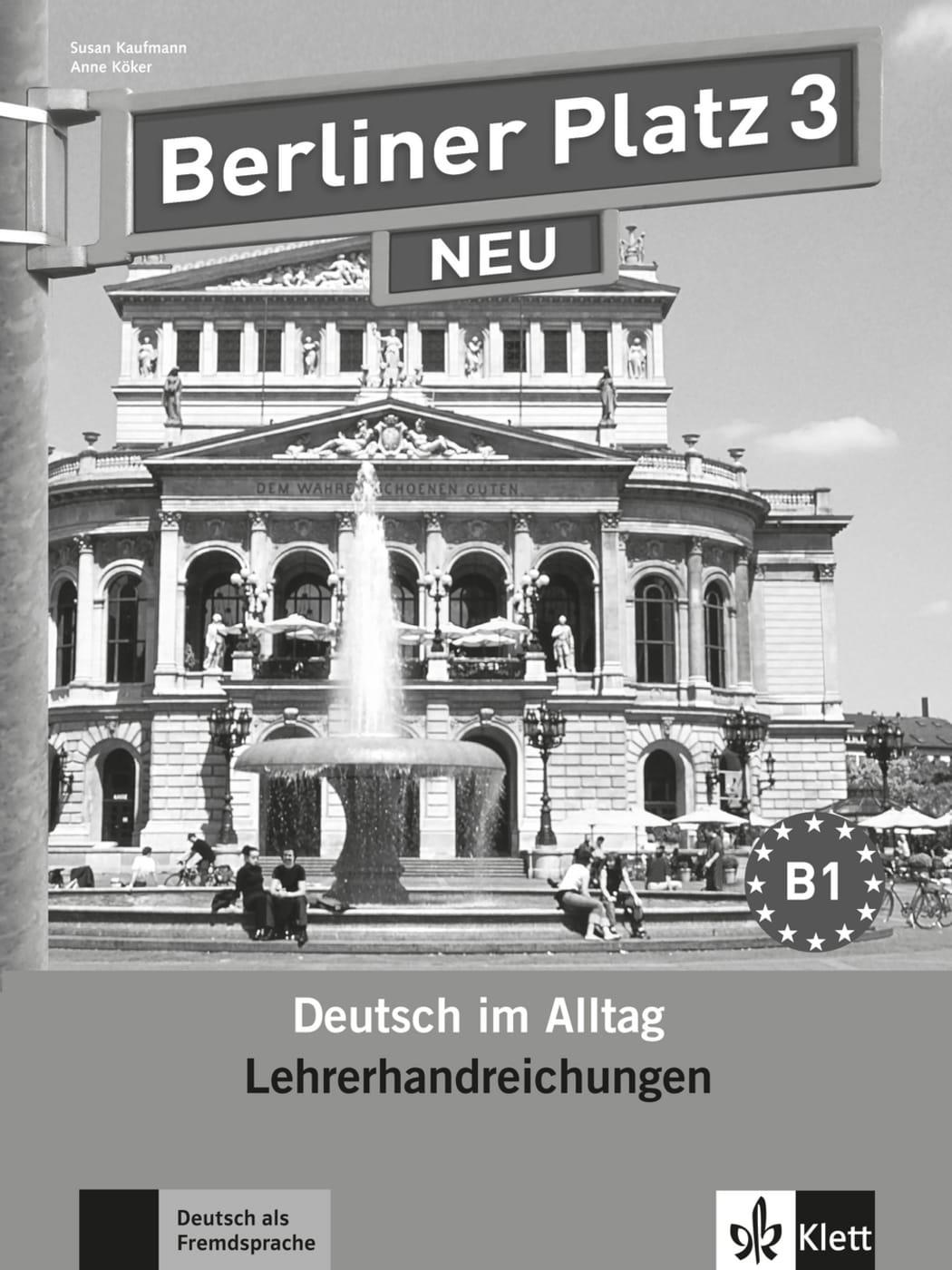 Vorderes Coverbild Berliner Platz 3 NEU - Lehrerhandreichungen 3