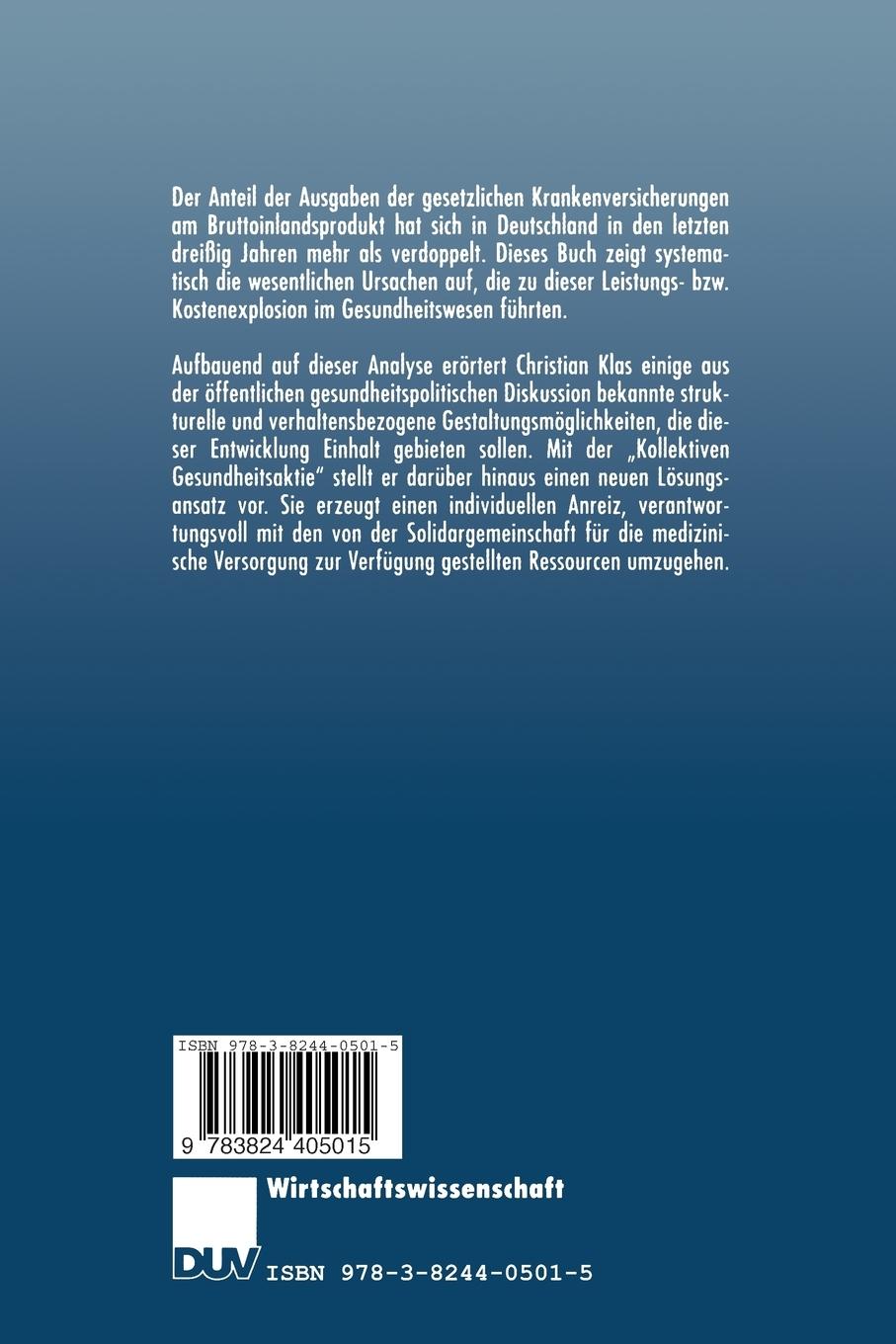 Rückseitencover Gestaltungsmöglichkeiten im Gesundheitswesen