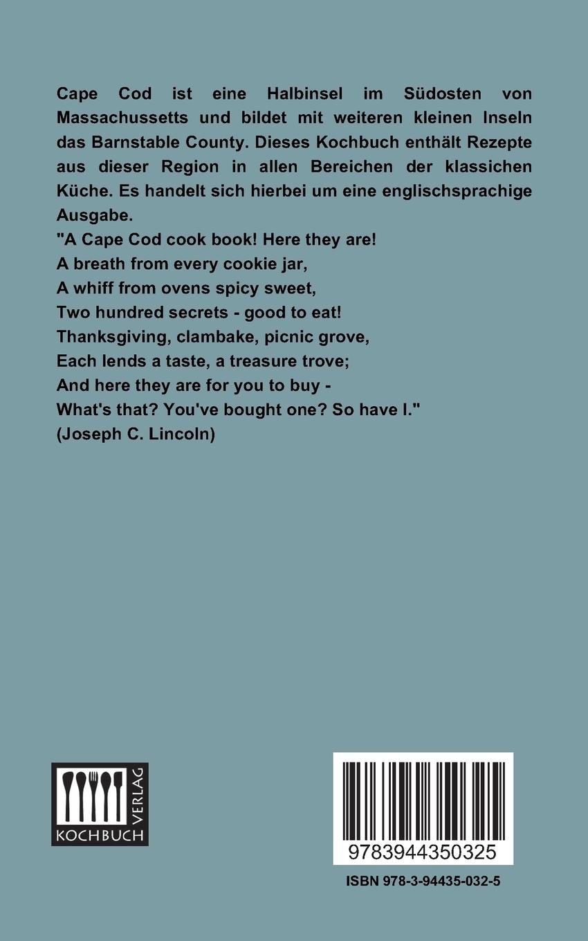 Rückseitencover A Cape Cod Cook Book