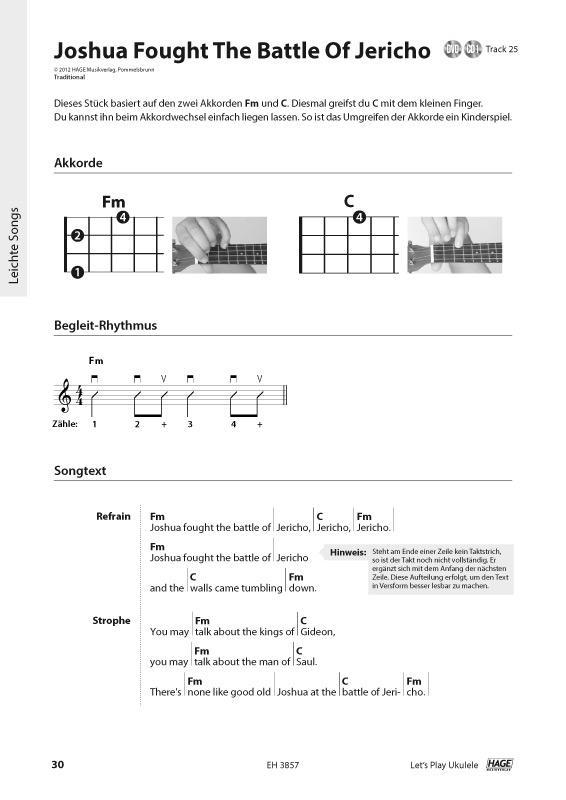 Beispielinhalt (Bild) Let's Play Ukulele (mit 2 CDs)