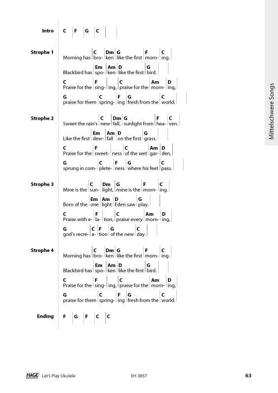 Beispielinhalt (Bild) Let's Play Ukulele (mit 2 CDs)
