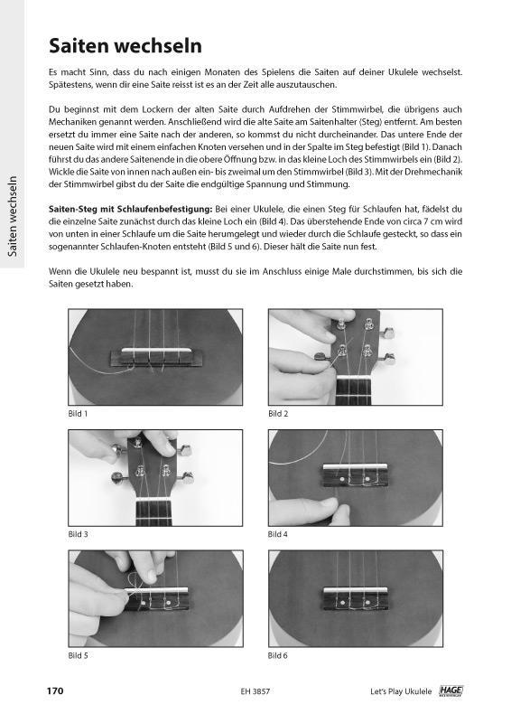 Beispielinhalt (Bild) Let's Play Ukulele (mit 2 CDs)