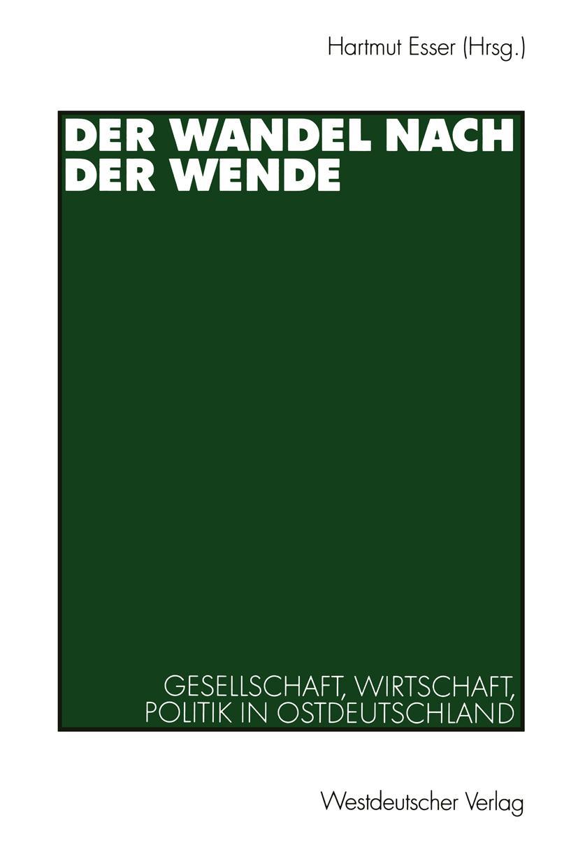 Vorderes Coverbild Der Wandel nach der Wende