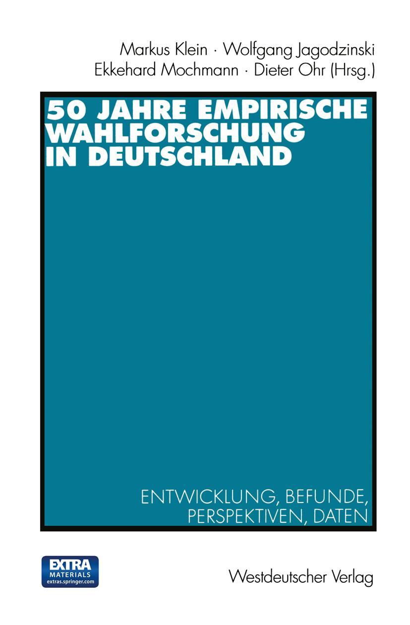 Vorderes Coverbild 50 Jahre Empirische Wahlforschung in Deutschland