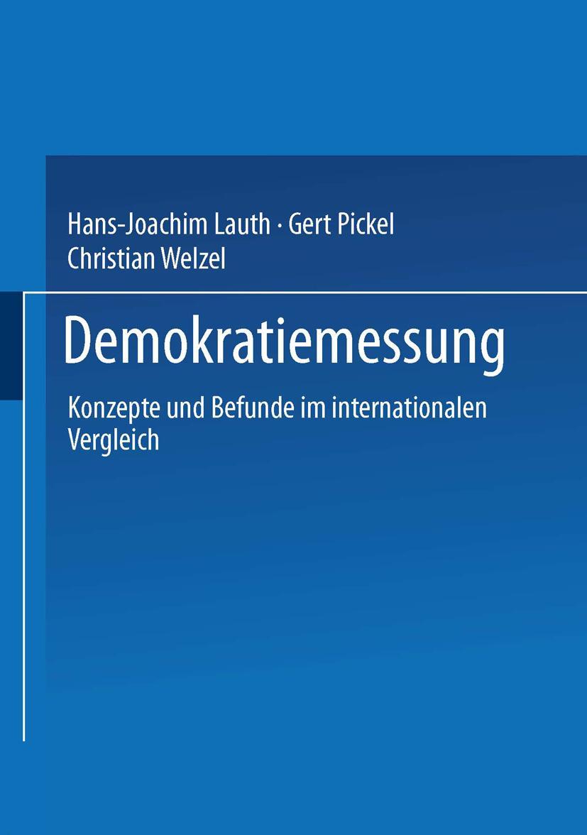 Vorderes Coverbild Demokratiemessung