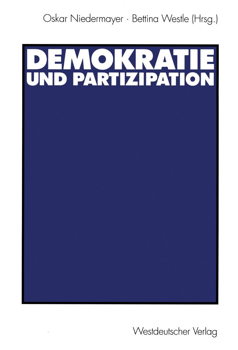 Vorderes Coverbild Demokratie und Partizipation