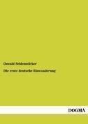 Vorderes Coverbild Die erste deutsche Einwanderung