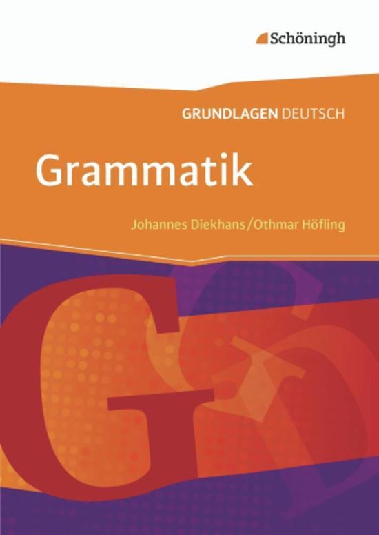 Vorderes Coverbild Grundlagen Deutsch. Grammatik. Neubearbeitung
