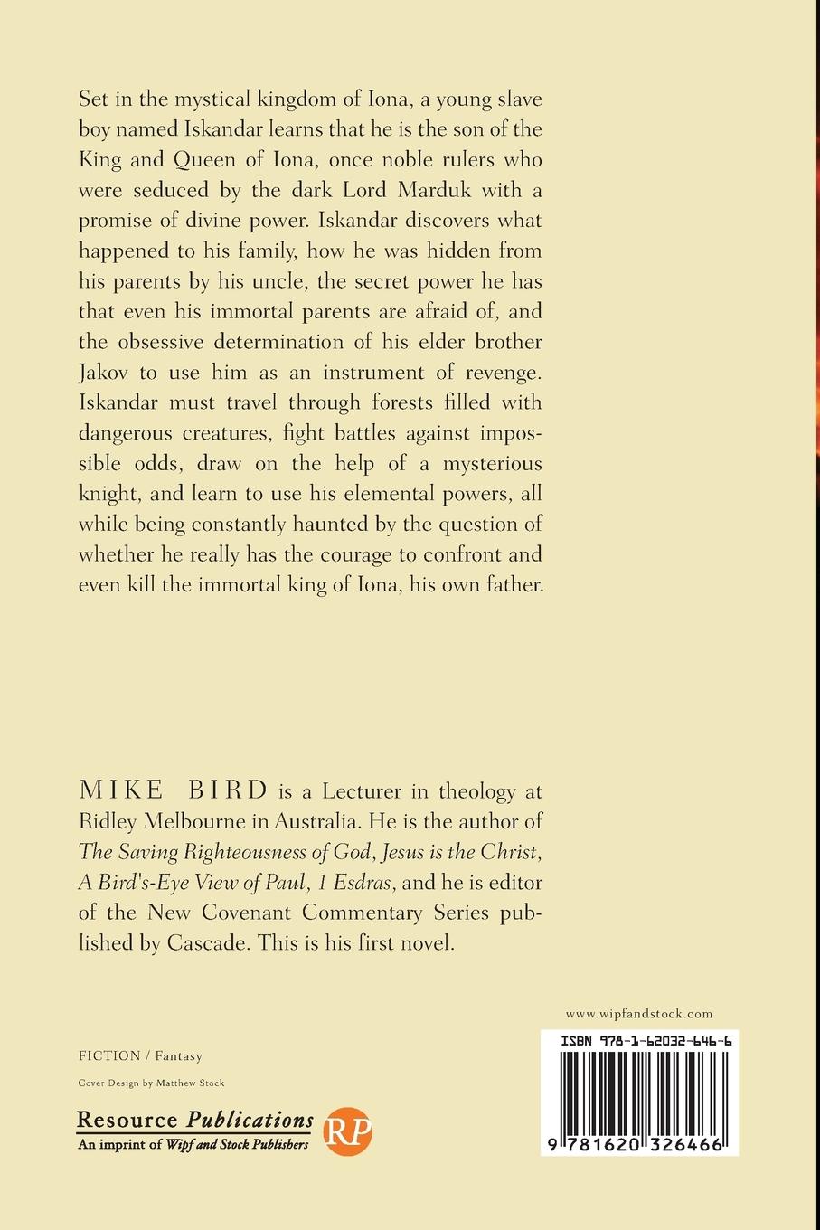 Rückseitencover Iskandar