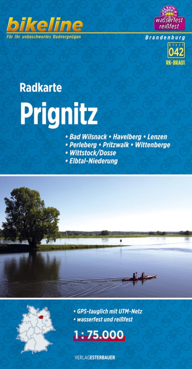 Vorderes Coverbild Bikeline Radkarte Prignitz 1 : 75 000