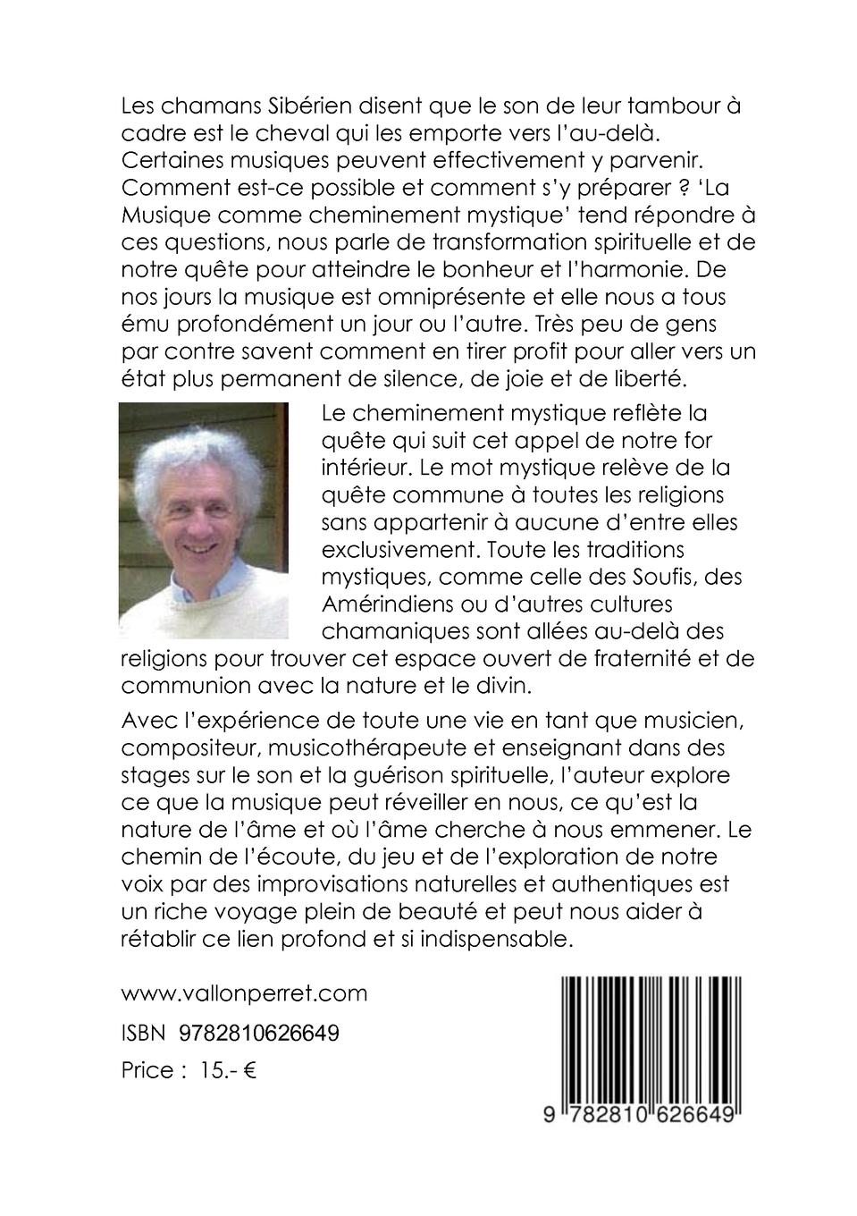 Rückseitencover La Musique comme cheminement mystique