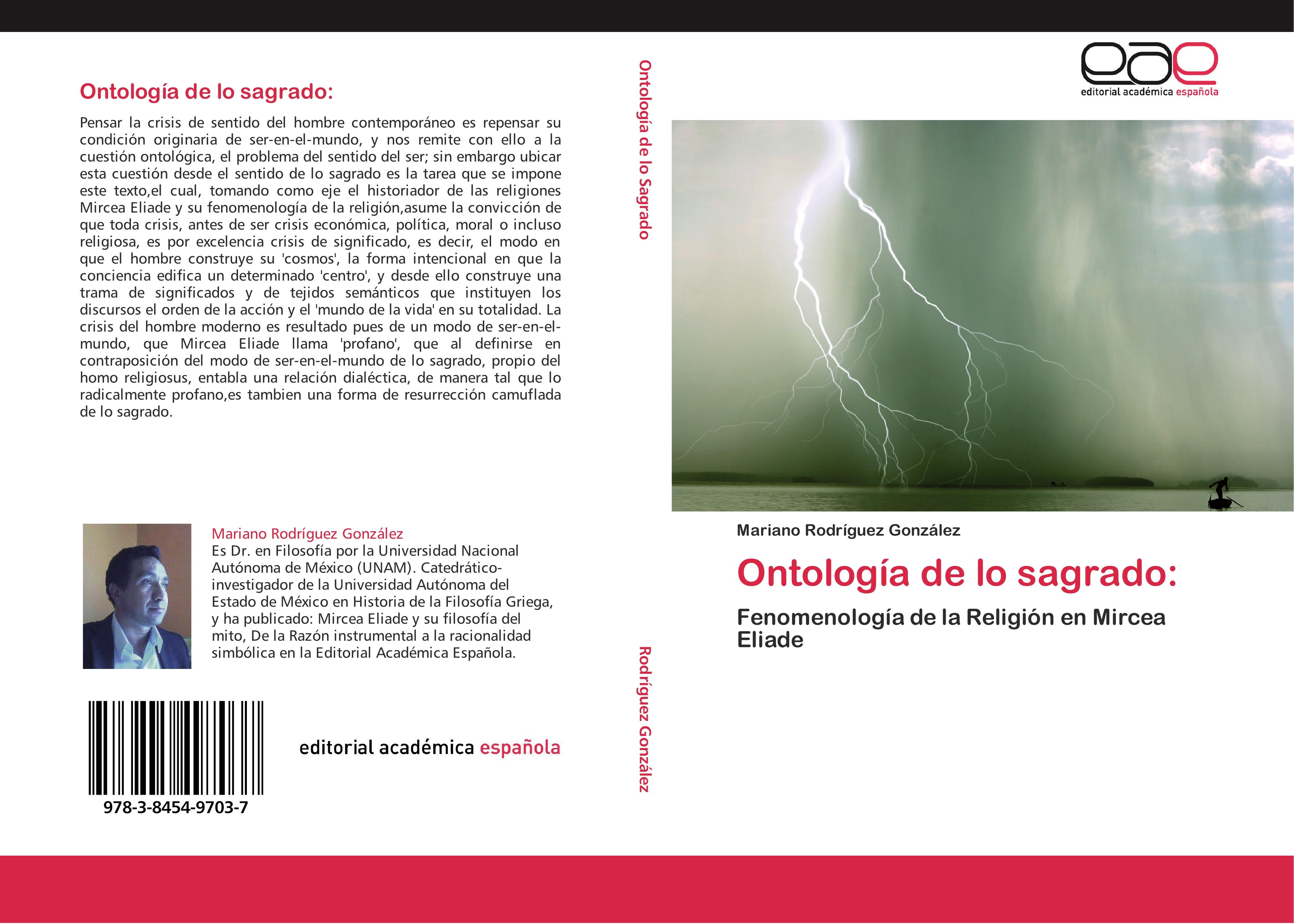 Vorderes Coverbild Ontología de lo sagrado: