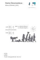 Vorderes Coverbild Homo Oeconomicus 29 (3)