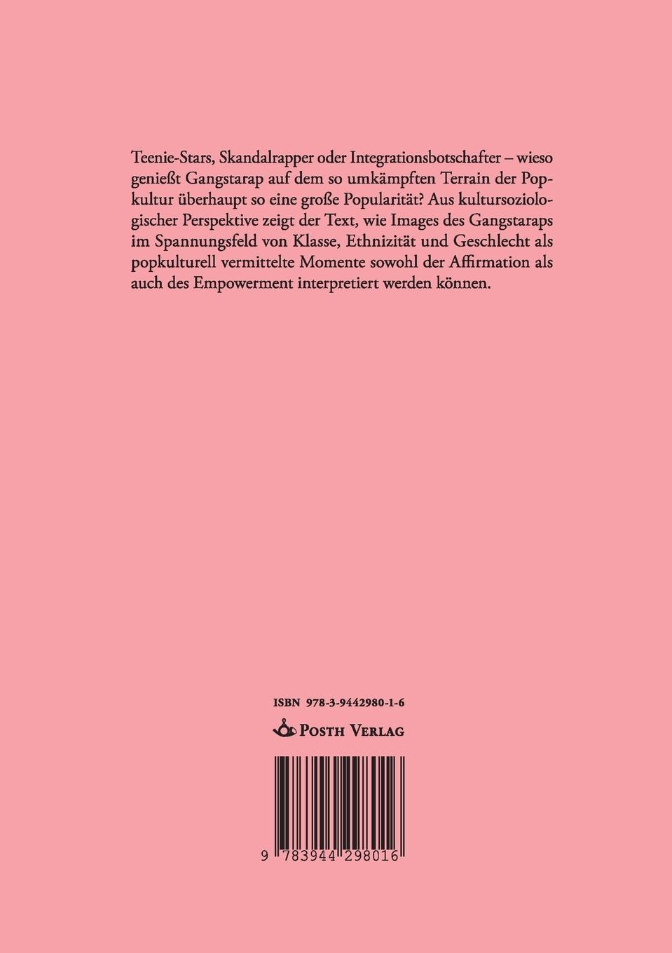 Rückseitencover Deutscher Gangstarap. Zwischen Affirmation und Empowerment