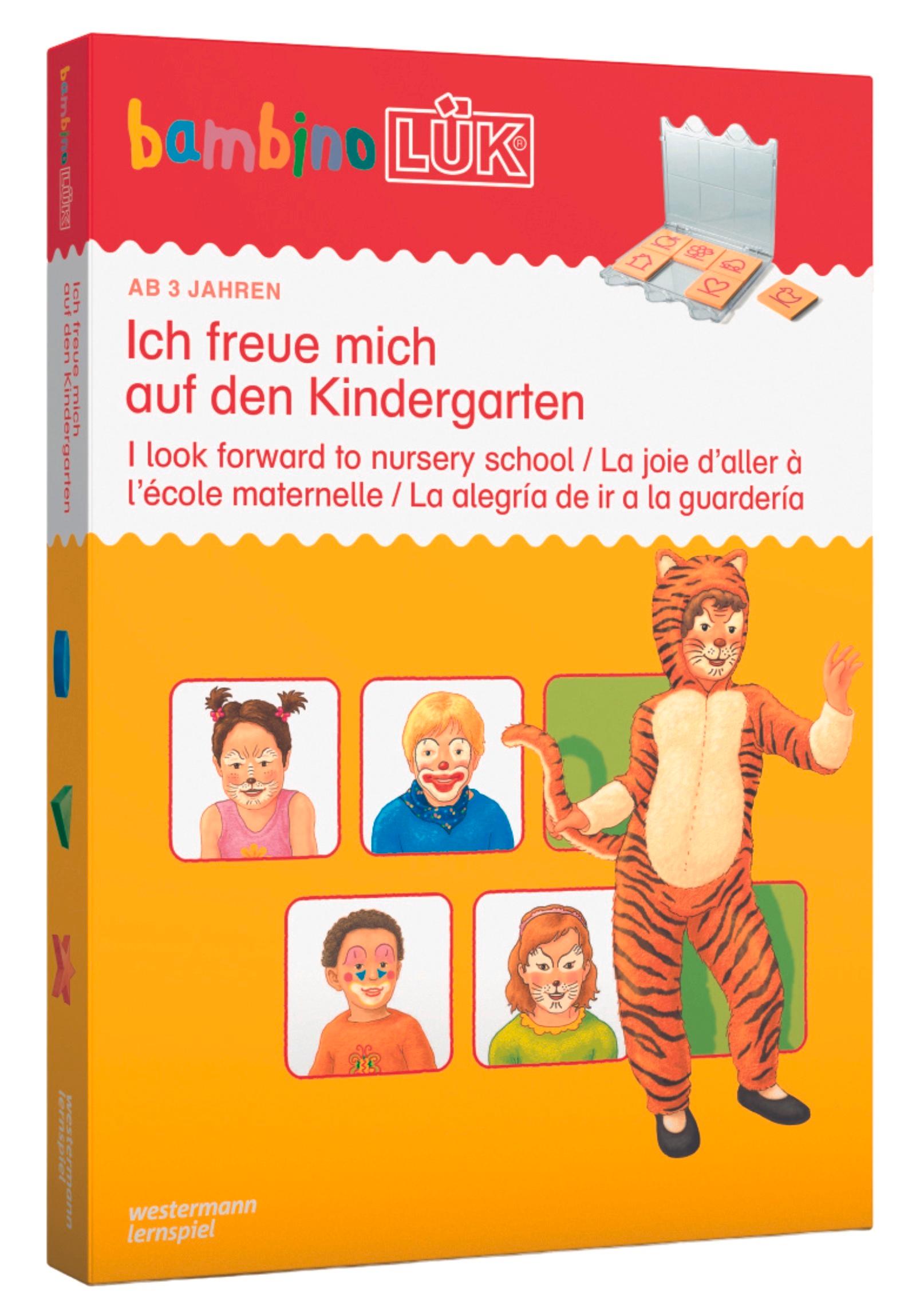 Vorderes Coverbild bambinoLÜK-Set. Ich freue mich auf den Kindergarten: ab 3 Jahren
