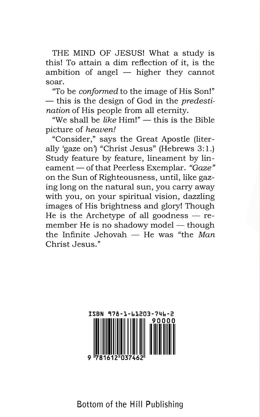 Rückseitencover The Mind of Jesus