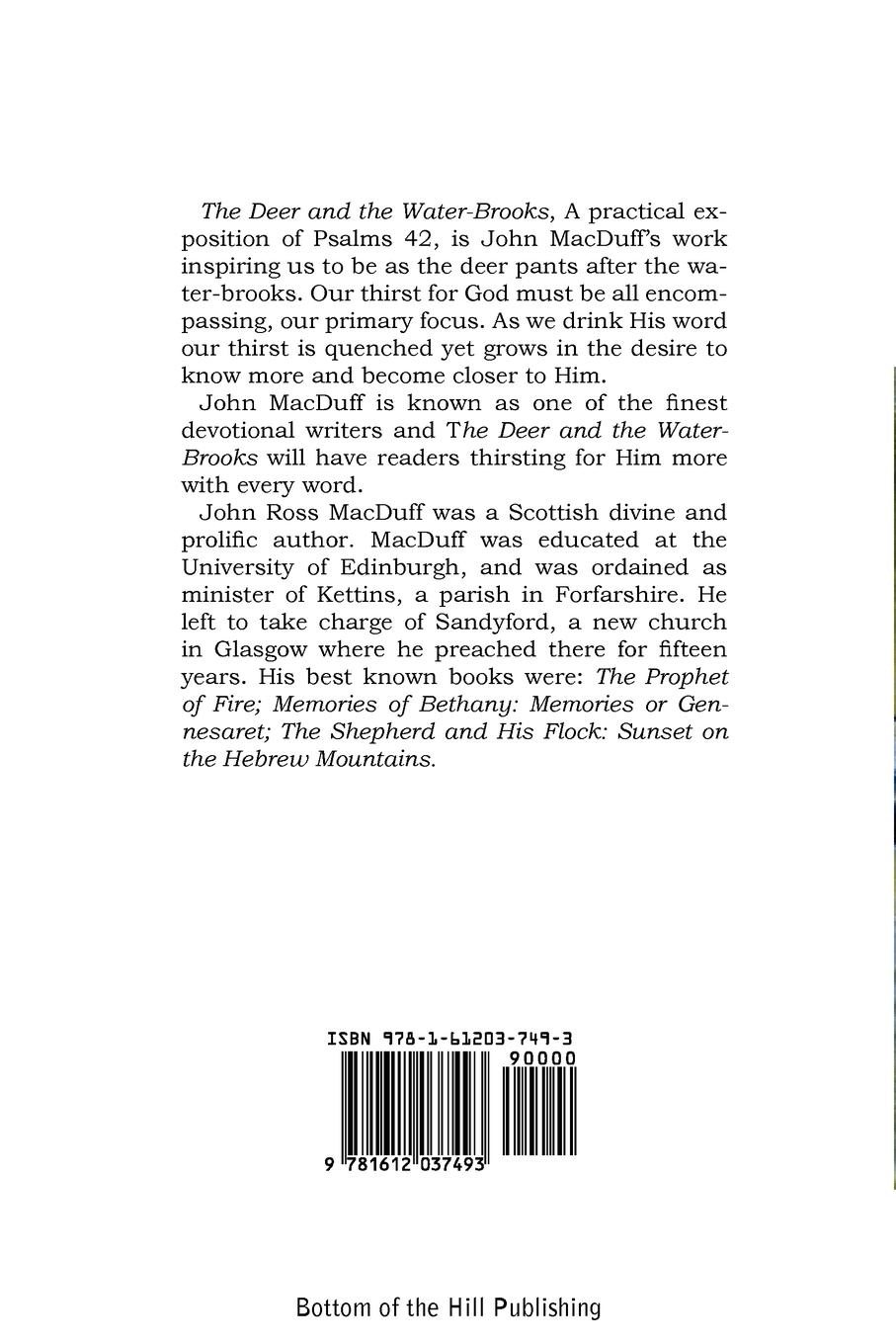 Rückseitencover The Deer and the Water Brooks