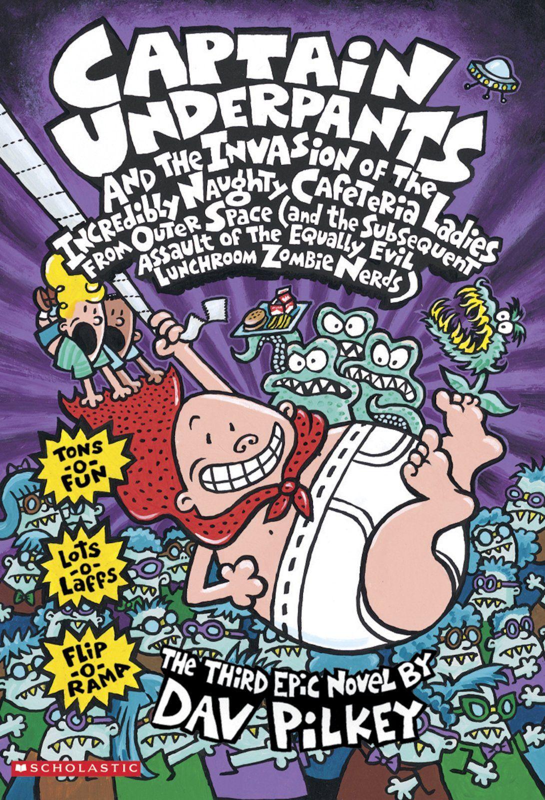 Vorderes Coverbild Captain Underpants and the Invasion of the Incredibly Naughty Cafeteria Ladies From Outer Space